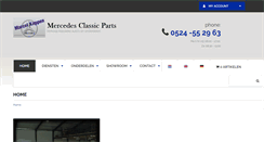 Desktop Screenshot of mercedes-classic-parts.com