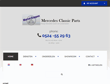 Tablet Screenshot of mercedes-classic-parts.com